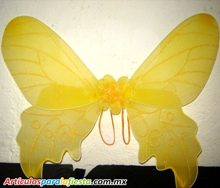ALAS DE MARIPOSA COLOR AMARILLA