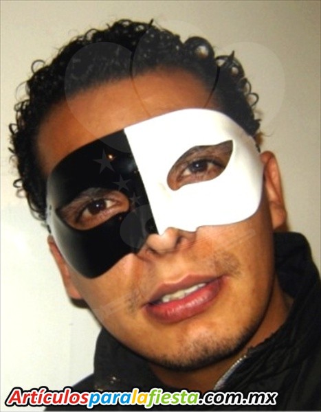 ANTIFAZ VENECIANO BLANCO Y NEGRO