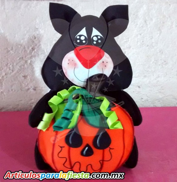 FUFUCHA HALLOWENN GATO NEGRO