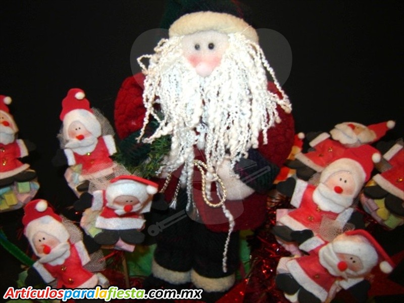 CENTRO DE MESA TIPO SANTA DE NAVIDAD