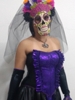 DISFRAZ DE LA CATRINA MORADA PARA DÍA DE MUERTOS