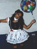 DISFRAZ MUÑECA CON GLOBO PARA HALLOWEEN