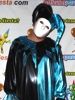 DISFRAZ DE EL ARLEQUÍN CROMADO AZUL Y NEGRO 
PARA HALLOWEEN