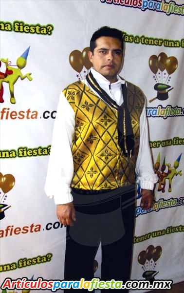 DISFRAZ DE VAMPIRO DORADO