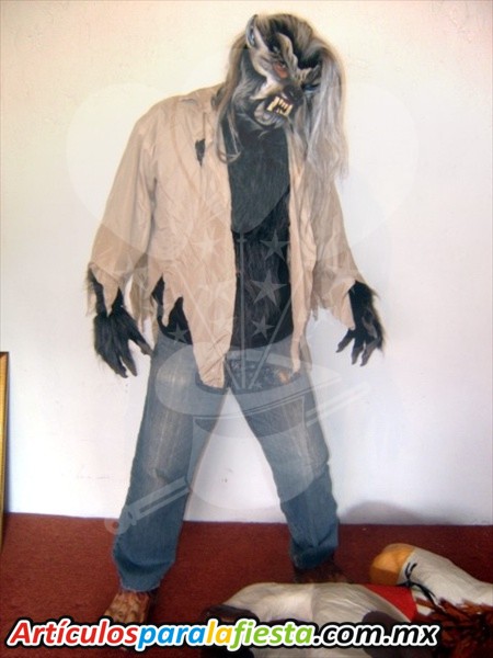DISFRAZ DE LOBO GRIS