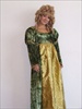 DISFRAZ EPOCA VERDE Y ORO 
