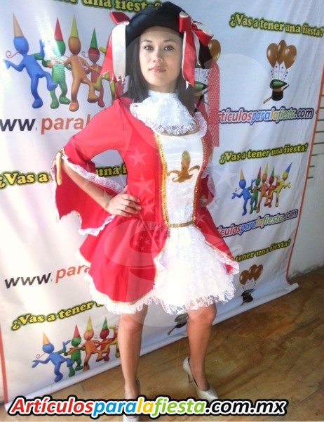 DISFRAZ PIRATA GALA ROJO