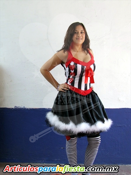 DISFRAZ RAYADO REINA CORAZONES