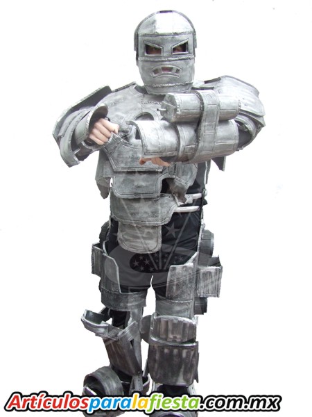 DISFRAZ DE IRON MAN PLATEADO