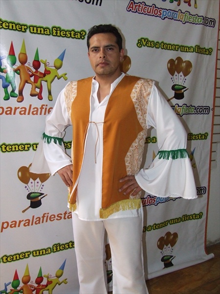 CHALECO HIPPIE NARANJA