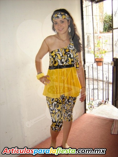 DISFRAZ NEGRO Y AMARILLO