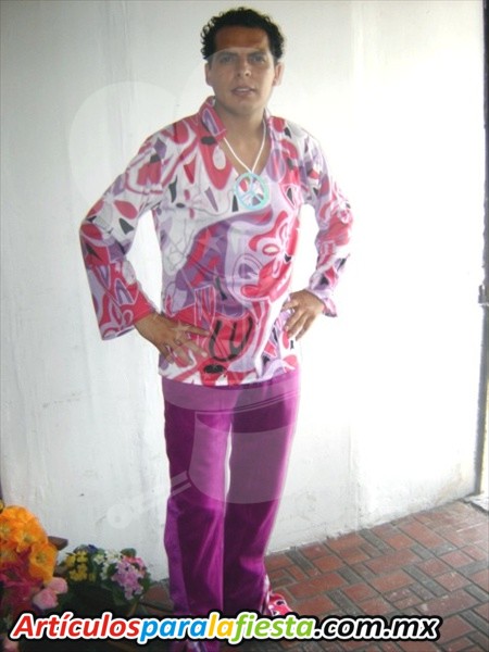 DISFRAZ RETRO MORADO HOMBRE