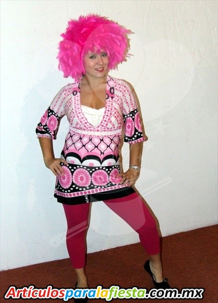 DISFRAZ RETRO ROSA