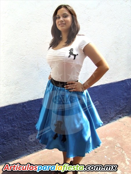 DISFRAZ RETRO VASELINA AZUL