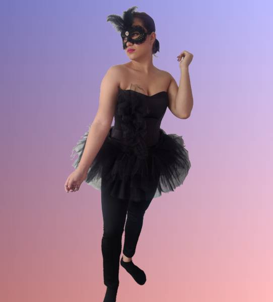 DISFRAZ DE BAILARINA DE BALET NEGRO