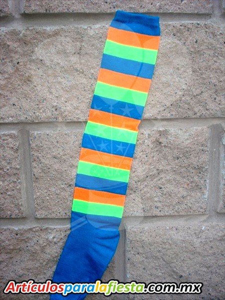 CALCETA PAYASITO AZUL CON VERDE