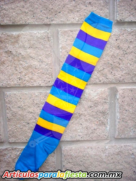 CALCETA PAYASITO MORADO Y AZUL