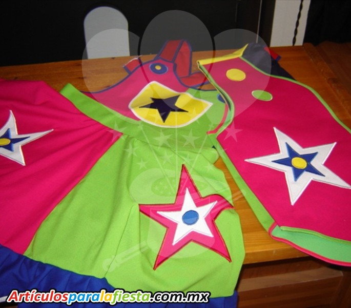TRAJE PARA PAYASITO CON ESTRELLAS