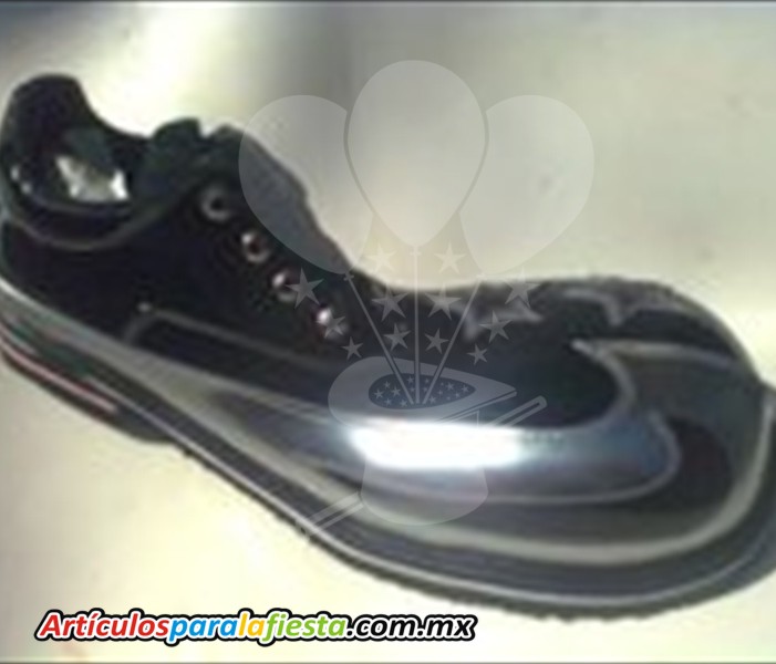 ZAPATO PAYASITO PLATA Y NEGRO