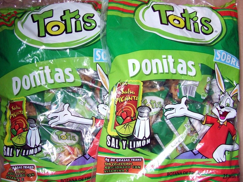 BOLSA DE TOTIS CON SAL Y LIMÓN