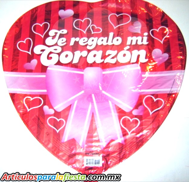 GLOBO METÁLICO CORAZÓN MOÑO