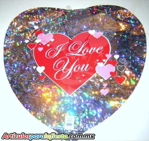 GLOBO METÁLICO CORAZÓN ROJO