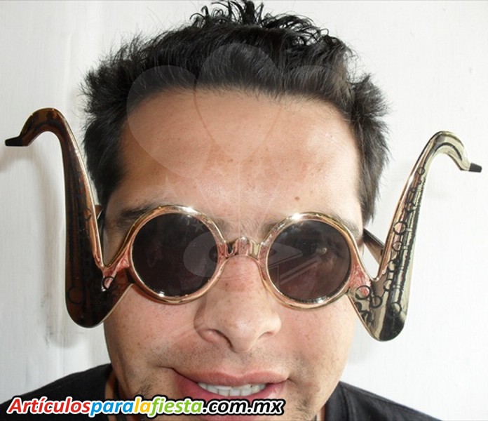 LENTES DISE&Ntilde;O SAX DORADO