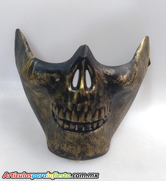 Máscara para Día de Muertos de Quijada Dorada