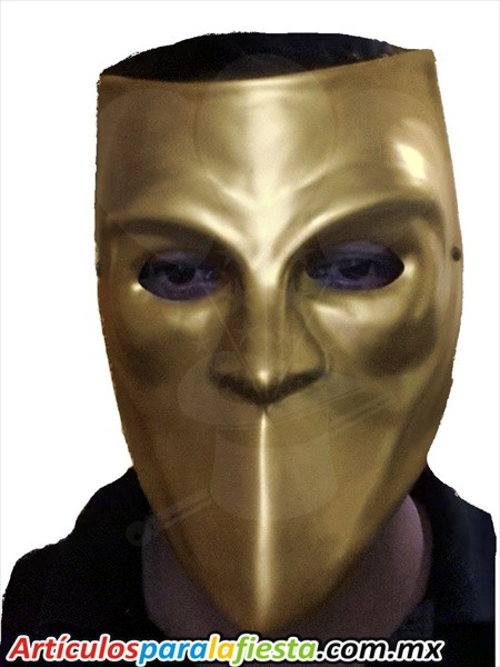 MÁSCARA ROSTRO DE ORO