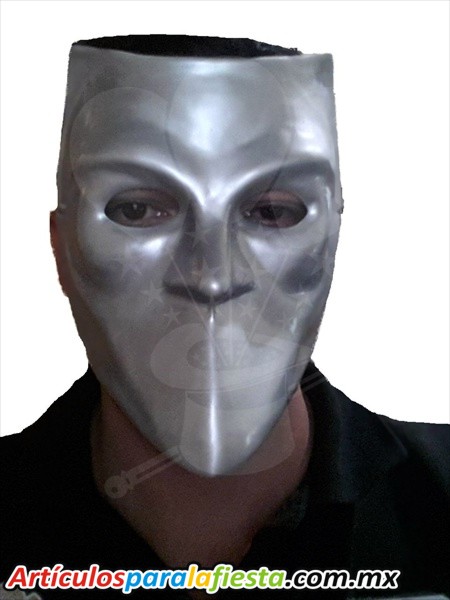 MÁSCARA ROSTRO PLATA