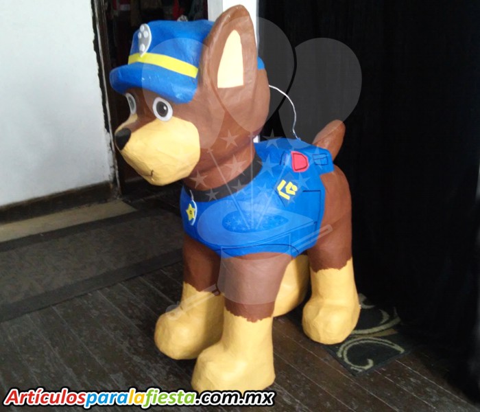 PIÑATA PERRO POLICÍA CAFÉ