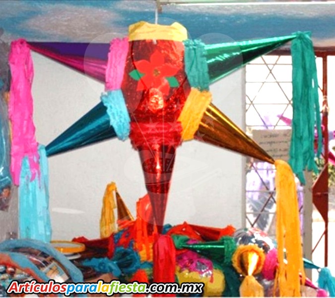 PIÑATAS DE 5 PICOS NAVIDAD GRANDE