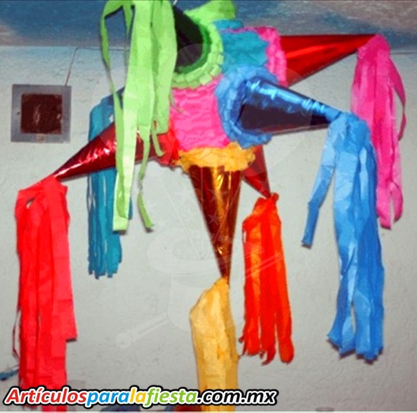 PIÑATAS DE 5 PICOS GRANDE DE COLORES