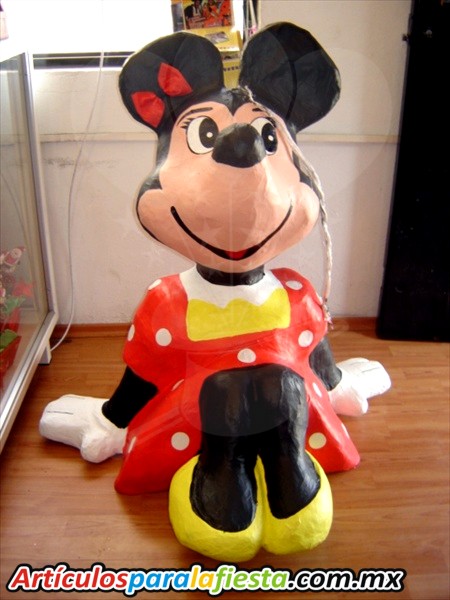 PIÑATA FIGURA DE MINIE MOUSE ROJO