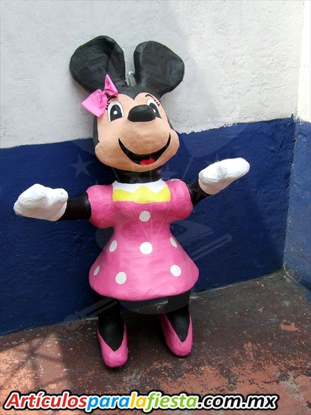 PIÑATA FIGURA DE MINIE ROSA