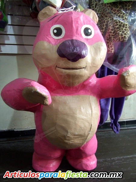 PIÑATA FIGURA DE OSO ROSADO