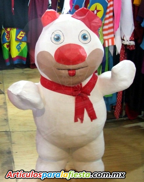 PIÑATA FIGURA DE OSO BLANCO