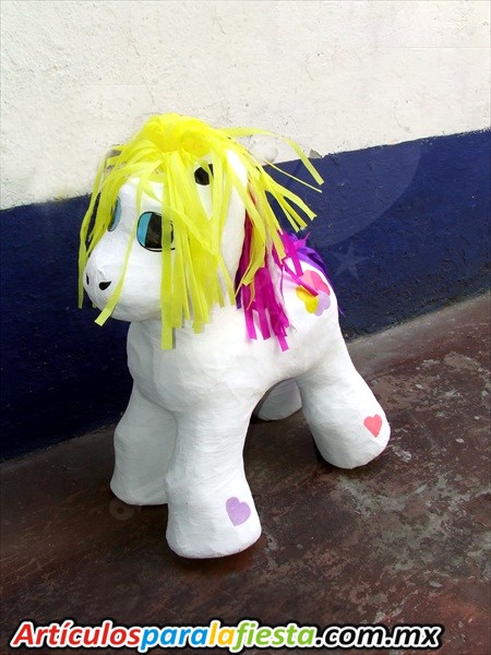 PIÑATA FIGURA DE PONY BLANCO