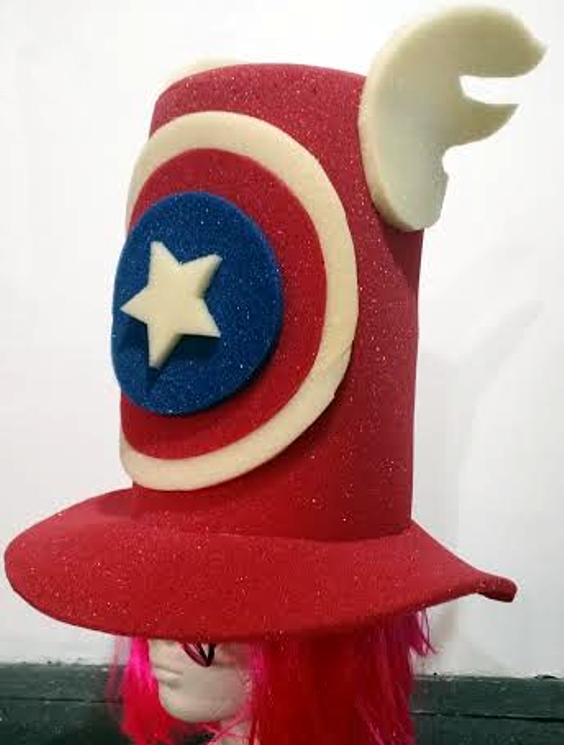 SOMBRERO PARA BATUCADA DEL CAPITÁN AMÉRICA