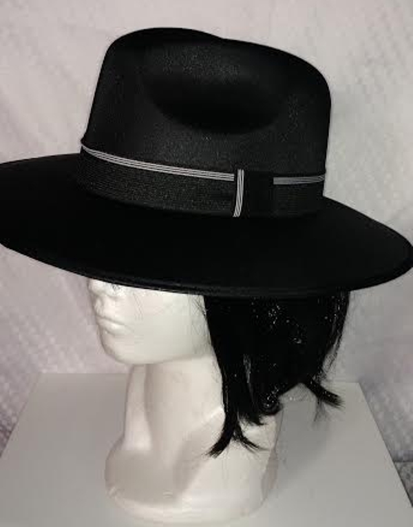 SOMBREROS PARA FIESTAS TIPO CUBANO COLOR NEGRO