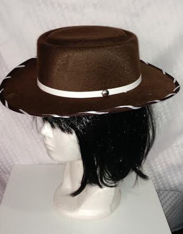 SOMBREROS PARA FIESTAS TIPO VAQUERO COLOR MARRON