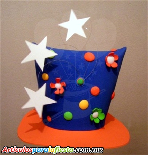 SOMBRERO FOAMI ESTRELLAS AZUL