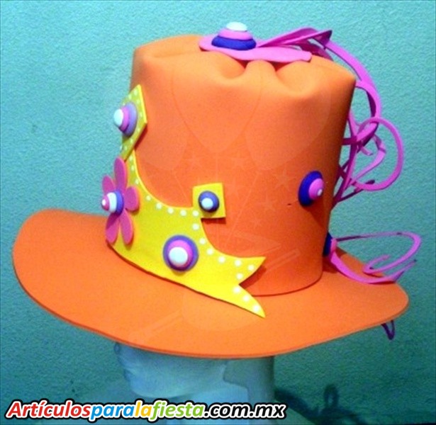 SOMBRERO FOAMI CON FLORES