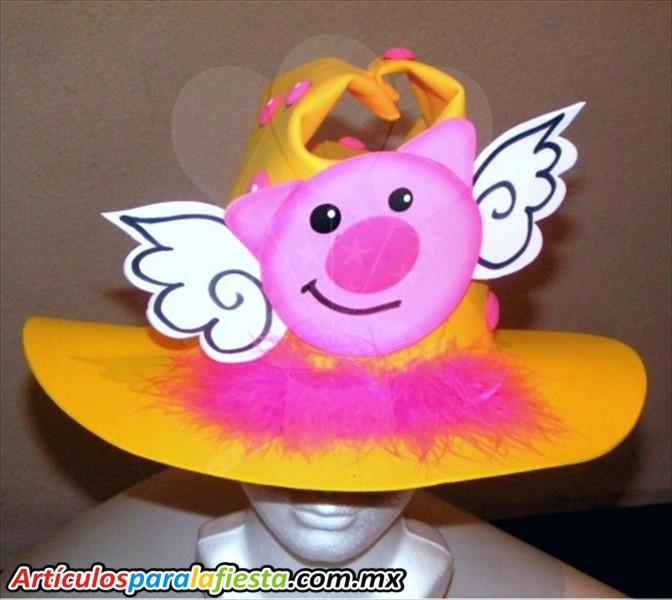 SOMBRERO FOAMI PASTEL FESTIVO