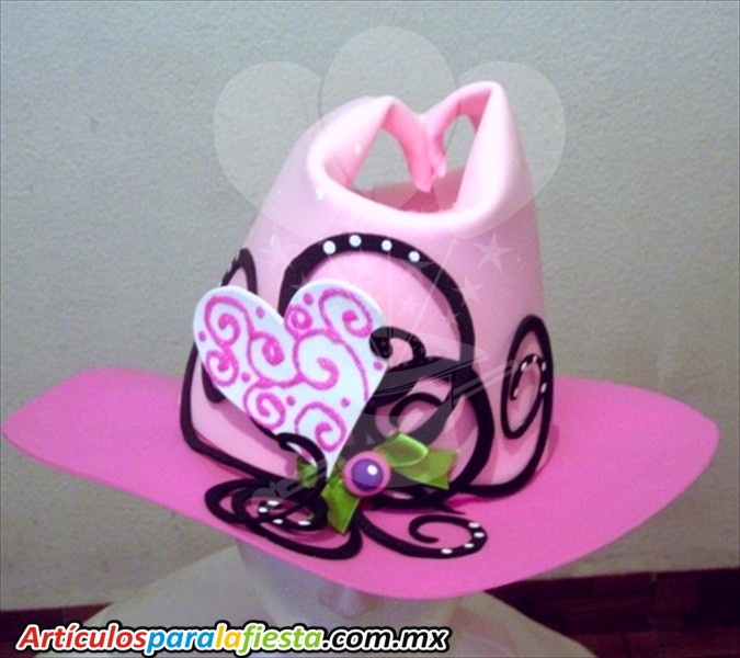 SOMBRERO FOAMI CON CORAZONES