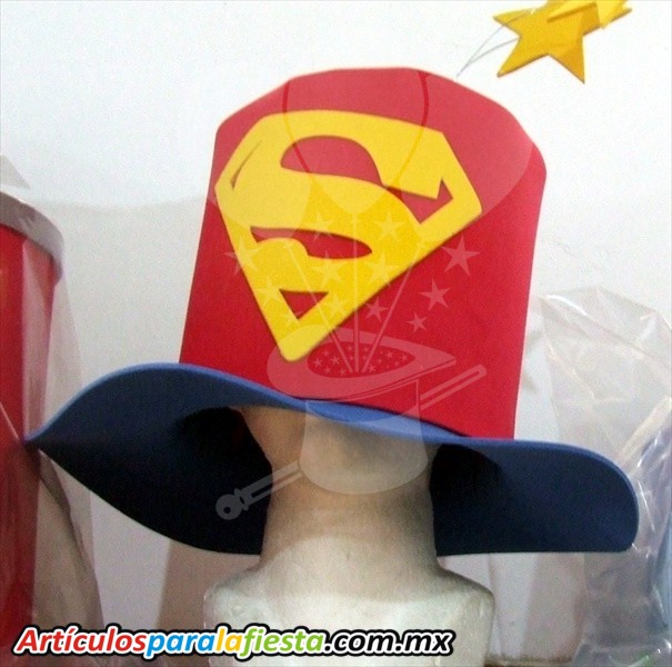 SOMBRERO FOAMI SUPERMAN ROJO