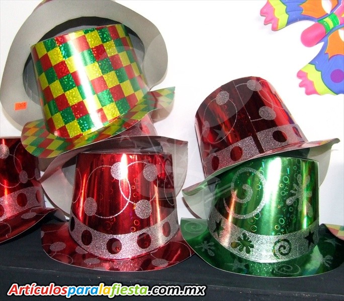 GORROS CARTÓN CON HOLOGRAMA