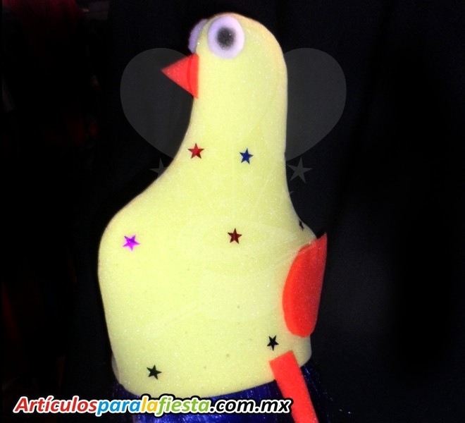 SOMBREROS DE HULE ESPUMA EN FORMA DE POLLO FELIZ
