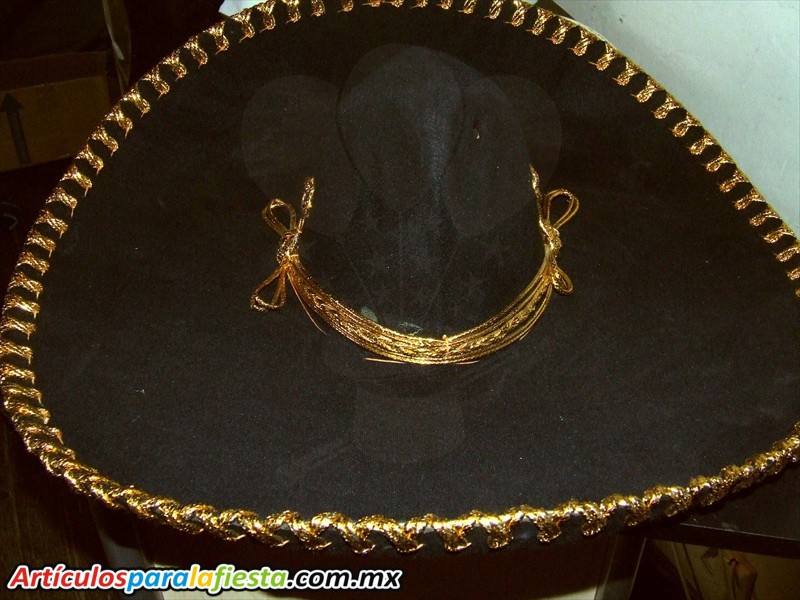 SOMBREO NEGRO DE MARIACHI